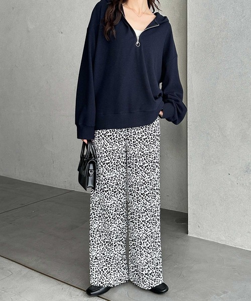 GeeRA(ジーラ)の「【-10㎝カット可能◎】S~3Lサイズ展開/セルフカットセミワイドプリーツイージーパンツ(その他パンツ・レディース・ドット/ベージュ/レオパード/ブラック・XX-LARGE/X-LARGE/LARGE/MEDIUM/SMALL)」の14枚目の写真