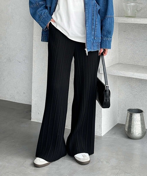 GeeRA(ジーラ)の「【-10㎝カット可能◎】S~3Lサイズ展開/セルフカットセミワイドプリーツイージーパンツ(その他パンツ・レディース・ドット/ベージュ/レオパード/ブラック・XX-LARGE/X-LARGE/LARGE/MEDIUM/SMALL)」の21枚目の写真