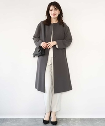 OFUON le MK（オフオンルエムケー）の「【2026SS】ベーシックノーカラーコート/洗える/WEB限定（ノーカラーコート）」