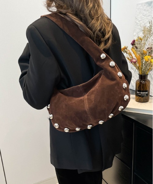 Vipoa(ヴィポア)の「Studs Hand bag(ハンドバッグ・レディース・イエロー/レッド/ブラウン/ブラック・FREE)」の9枚目の写真