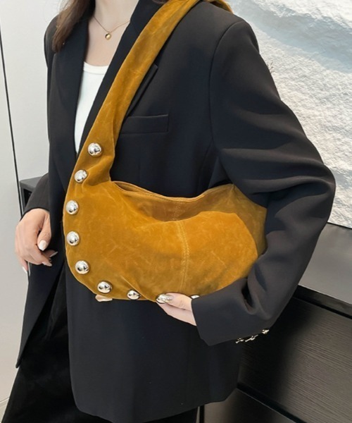 Vipoa(ヴィポア)の「Studs Hand bag(ハンドバッグ・レディース・イエロー/レッド/ブラウン/ブラック・FREE)」の11枚目の写真