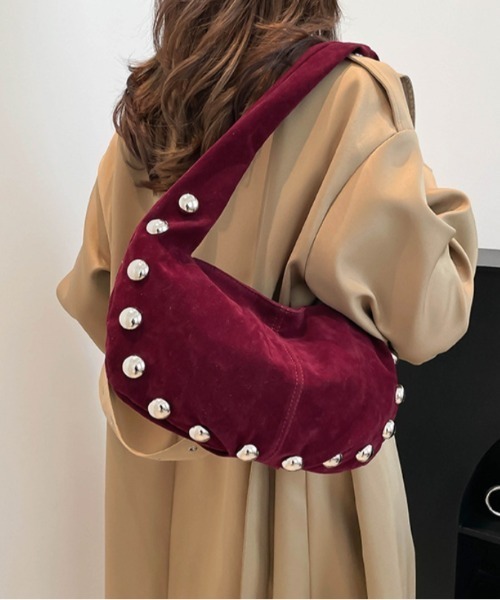 Vipoa(ヴィポア)の「Studs Hand bag(ハンドバッグ・レディース・イエロー/レッド/ブラウン/ブラック・FREE)」の5枚目の写真