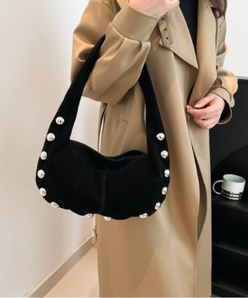 Vipoa(ヴィポア)の「Studs Hand bag(ハンドバッグ・レディース・イエロー/レッド/ブラウン/ブラック・FREE)」の8枚目の写真