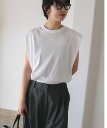 SLOANE | 【別注】スタイリスト佐藤佳菜子 × SLOANE / リブ クルーネック フレンチスリーブ トップス(Tシャツ/カットソー)