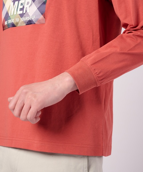Arnold Palmer(アーノルドパーマー)の「パーマーチェックグラフィック ロングスリーブTシャツ(Tシャツ/カットソー・メンズ・ブラック/ホワイト/ピンク・M/L/LL)」の19枚目の写真