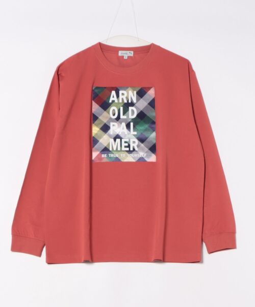 Arnold Palmer(アーノルドパーマー)の「パーマーチェックグラフィック ロングスリーブTシャツ(Tシャツ/カットソー・メンズ・ブラック/ホワイト/ピンク・M/L/LL)」の13枚目の写真