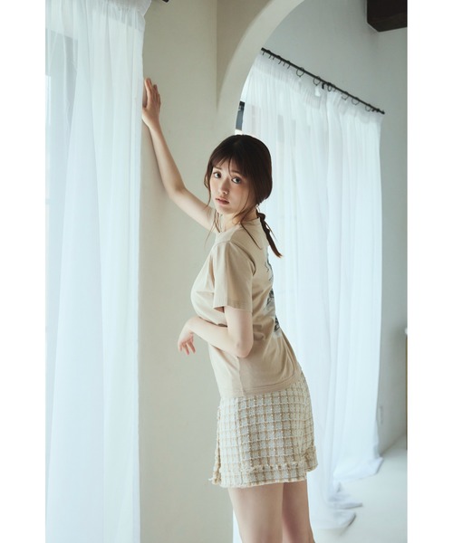 LANTINAM(ランティナム)の「Limited Photo Tee(Tシャツ/カットソー・レディース・ベージュ/オフホワイト・MEDIUM)」の5枚目の写真