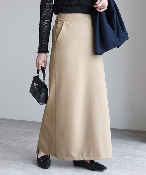 reca（レカ）の「ポケット付きバックスリットロングスカート（スカート・レディース・ブラック/ベージュ/グレー・FREE）」の7枚目の写真
