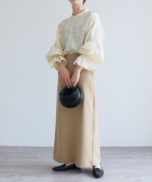 reca（レカ）の「ポケット付きバックスリットロングスカート（スカート・レディース・ブラック/ベージュ/グレー・FREE）」の8枚目の写真