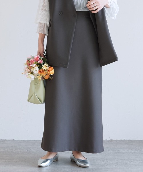 reca（レカ）の「ポケット付きバックスリットロングスカート（スカート・レディース・ブラック/ベージュ/グレー・FREE）」の15枚目の写真