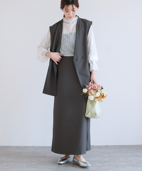 reca（レカ）の「ポケット付きバックスリットロングスカート（スカート・レディース・ブラック/ベージュ/グレー・FREE）」の17枚目の写真