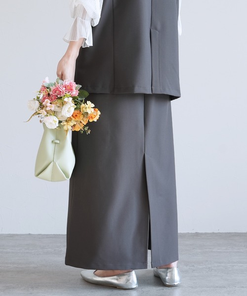 reca（レカ）の「ポケット付きバックスリットロングスカート（スカート・レディース・ブラック/ベージュ/グレー・FREE）」の18枚目の写真