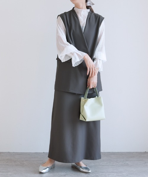 reca（レカ）の「ポケット付きバックスリットロングスカート（スカート・レディース・ブラック/ベージュ/グレー・FREE）」の19枚目の写真