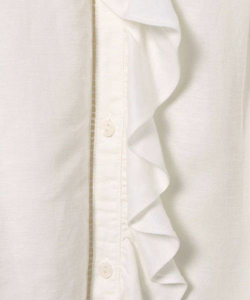 JEANASIS（ジーナシス）の「フリルチュニック/645460（チュニック・レディース・ブラック/ホワイト/ホワイト系その他・FREE）」の13枚目の写真