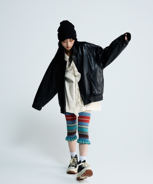 JEANASIS(ジーナシス)の「フリルチュニック/645460(チュニック・レディース・ブラック/ホワイト/ホワイト系その他・FREE)」の21枚目の写真