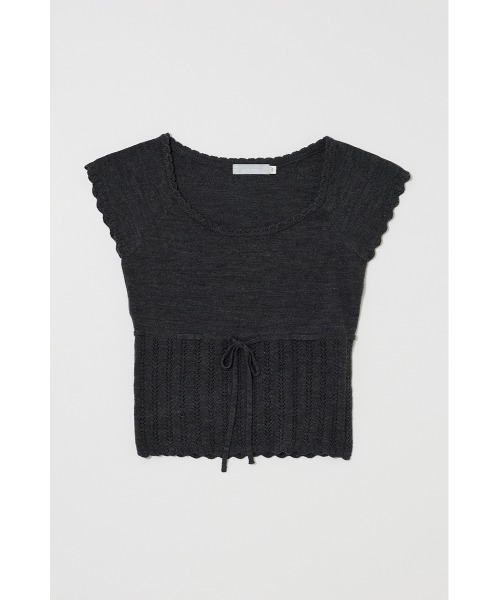 MOUSSY（マウジー）の「【26年SS新作】MIXED EYELET アンサンブル（アンサンブル・レディース・杢グレー/ホワイト/ライトイエロー/ネイビー・FREE）」の20枚目の写真