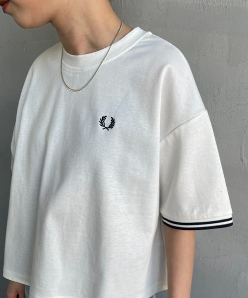 FRED PERRY/フレッドペリー] 別注 ツインティップライン ワンポイント