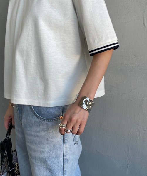 FRED PERRY/フレッドペリー] 別注 ツインティップライン ワンポイント