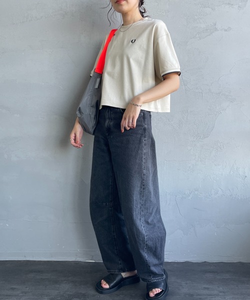 FRED PERRY/フレッドペリー] 別注 ツインティップライン ワンポイント