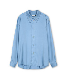 YOUCHE PRET A PORTER（ユッシュプレタポルテ）の「キューエスアイレットシャツスカイブルー（シャツ/ブラウス）」