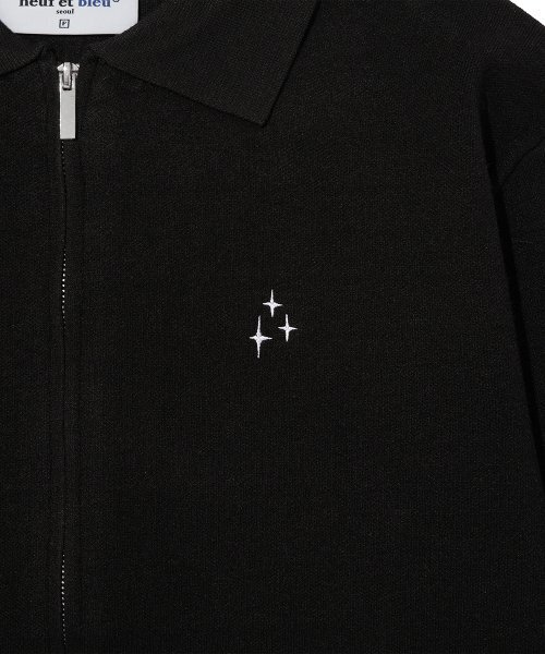 NEUFETBLEU(ヌフエブル)の「NEB collar knit zipup (black)(カーディガン/ボレロ・レディース・その他・FREE)」の3枚目の写真