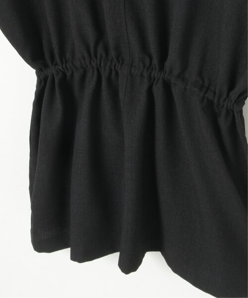 notch.(ノッチ)の「ツイードライクジップベスト(ダウンベスト・レディース・ベージュ/ブラック・M)」の9枚目の写真