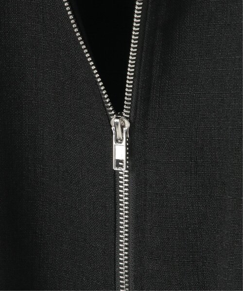 notch.(ノッチ)の「ツイードライクジップベスト(ダウンベスト・レディース・ベージュ/ブラック・M)」の10枚目の写真