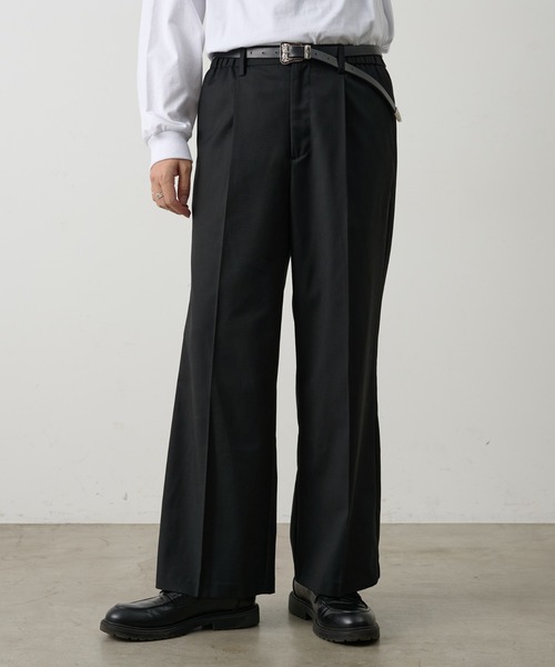 COLONY 2139(コロニートゥーワンスリーナイン)の「コンフォートツイルワイドスラックス(スラックス・メンズ・ブラウン/グレー/ブラック・LARGE/MEDIUM/SMALL)」の14枚目の写真