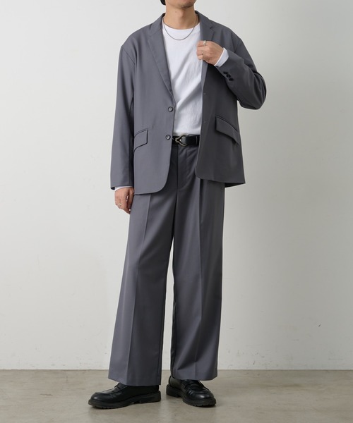 COLONY 2139(コロニートゥーワンスリーナイン)の「コンフォートツイルワイドスラックス(スラックス・メンズ・ブラウン/グレー/ブラック・LARGE/MEDIUM/SMALL)」の4枚目の写真