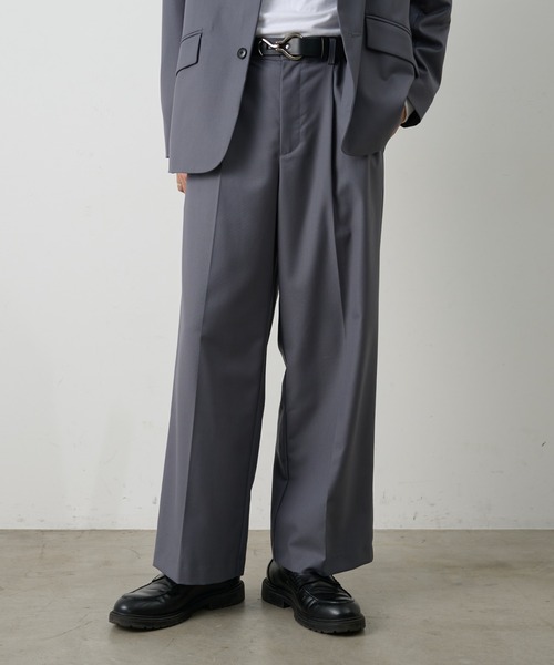 COLONY 2139(コロニートゥーワンスリーナイン)の「コンフォートツイルワイドスラックス(スラックス・メンズ・ブラウン/グレー/ブラック・LARGE/MEDIUM/SMALL)」の22枚目の写真