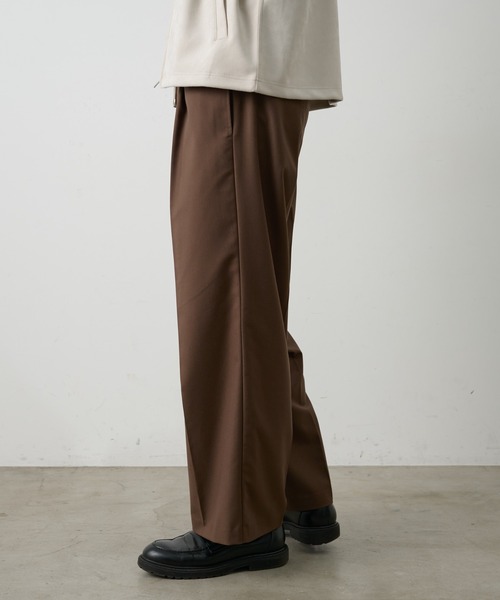 COLONY 2139(コロニートゥーワンスリーナイン)の「コンフォートツイルワイドスラックス(スラックス・メンズ・ブラウン/グレー/ブラック・LARGE/MEDIUM/SMALL)」の10枚目の写真