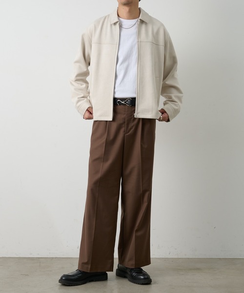 COLONY 2139(コロニートゥーワンスリーナイン)の「コンフォートツイルワイドスラックス(スラックス・メンズ・ブラウン/グレー/ブラック・LARGE/MEDIUM/SMALL)」の12枚目の写真