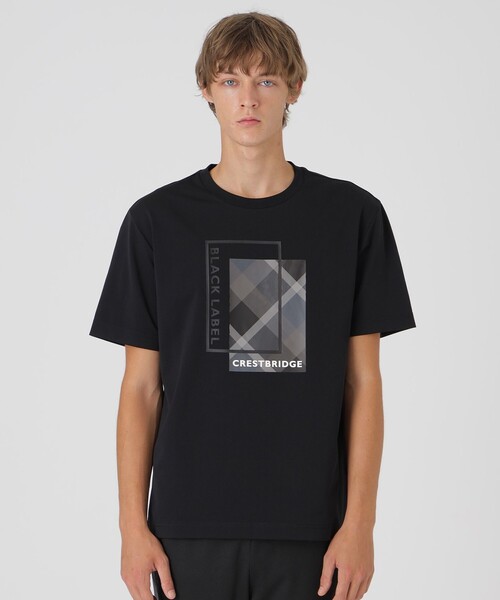 BLACK LABEL CRESTBRIDGE（ブラックレーベル・クレストブリッジ）の「【一部店舗限定】ボックスロゴグラフィックTシャツ（Tシャツ/カットソー・メンズ・オフホワイト/ブラック・XL/L/M）」の2枚目の写真