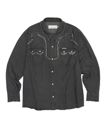 THEVINYLHOUSE（ザバイニルハウス）の「WESTERN DENIM SHIRTS BLACK（シャツ/ブラウス）」