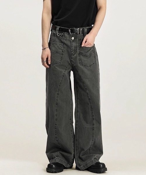 Ressaca(レサーカ)の「Dカン付きフロントポケットワイドパンツ(その他パンツ・メンズ・グレー/ベージュ・XL/M/L)」の3枚目の写真
