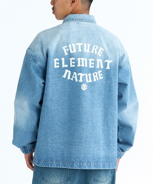 ELEMENT（エレメント）の「ELEMENT/エレメント JEAN CARTER JACKET TYPE2 ジャケット BG021750（その他アウター・メンズ・スミクロ/インディゴブルー/ライトインディゴブルー・M/L/XL）」の3枚目の写真