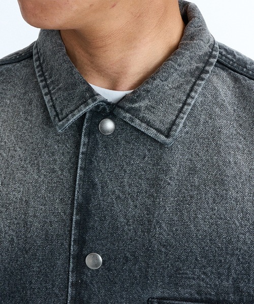 ELEMENT（エレメント）の「ELEMENT/エレメント JEAN CARTER JACKET TYPE2 ジャケット BG021750（その他アウター・メンズ・スミクロ/インディゴブルー/ライトインディゴブルー・M/L/XL）」の10枚目の写真