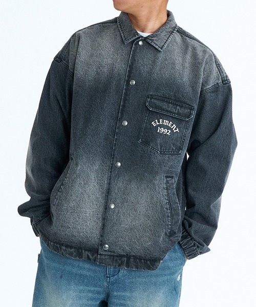 ELEMENT（エレメント）の「ELEMENT/エレメント JEAN CARTER JACKET TYPE2 ジャケット BG021750（その他アウター・メンズ・スミクロ/インディゴブルー/ライトインディゴブルー・M/L/XL）」の4枚目の写真