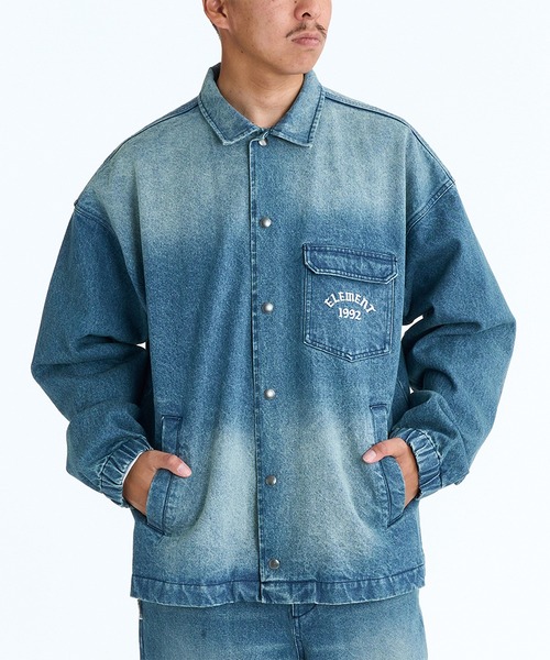 ELEMENT（エレメント）の「ELEMENT/エレメント JEAN CARTER JACKET TYPE2 ジャケット BG021750（その他アウター・メンズ・スミクロ/インディゴブルー/ライトインディゴブルー・M/L/XL）」の6枚目の写真