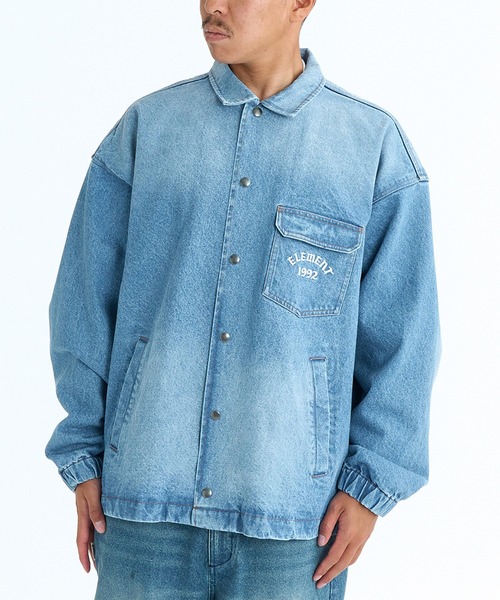 ELEMENT（エレメント）の「ELEMENT/エレメント JEAN CARTER JACKET TYPE2 ジャケット BG021750（その他アウター・メンズ・スミクロ/インディゴブルー/ライトインディゴブルー・M/L/XL）」の8枚目の写真