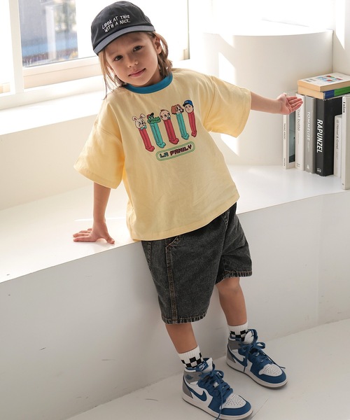 Ocean&Ground(オーシャン&グラウンド)の「FUN!FUN!FUN!プリントTシャツ(Tシャツ/カットソー・キッズ・イエロー/ライム/レッド/ホワイト・80/90/95/100/110/120/130/140)」の7枚目の写真