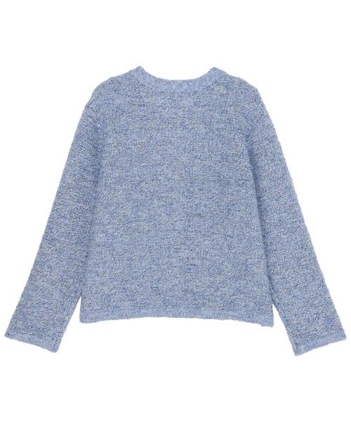 TOKYO SHIRTS（トウキョウシャツ）の「ファンシーツイード風 ニットジャケット（ニット/セーター・レディース・グレー/サックスブルー・M/L）」の9枚目の写真