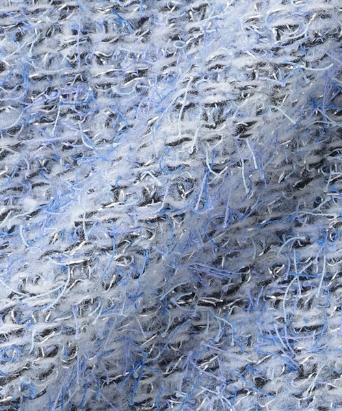 TOKYO SHIRTS（トウキョウシャツ）の「ファンシーツイード風 ニットジャケット（ニット/セーター・レディース・グレー/サックスブルー・M/L）」の12枚目の写真