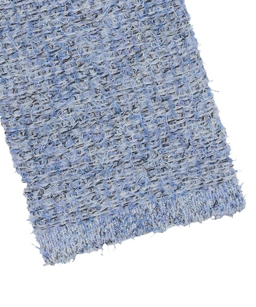 TOKYO SHIRTS（トウキョウシャツ）の「ファンシーツイード風 ニットジャケット（ニット/セーター・レディース・グレー/サックスブルー・M/L）」の11枚目の写真