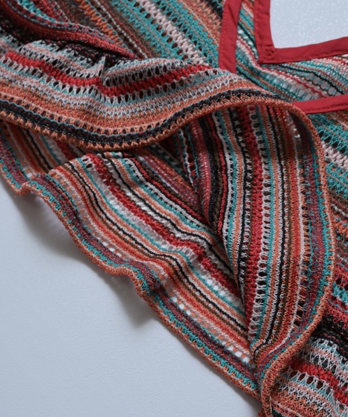 Ocean&Ground（オーシャン&グラウンド）の「透かしニットJQフリルキャミソール（キャミソール・キッズ・ブラウン/グリーン/レッド・120/110/100/90/130/140）」の5枚目の写真