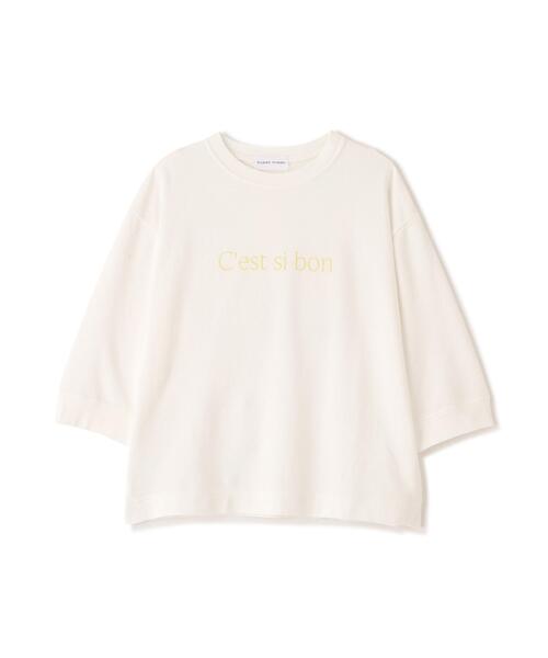 human woman(ヒューマンウーマン)の「◆ミニ裏毛ロゴトレーナー(Tシャツ/カットソー・レディース・ブルー/ホワイト/ホワイト系その他/ライトグリーン/グレー系その他・MEDIUM)」の14枚目の写真
