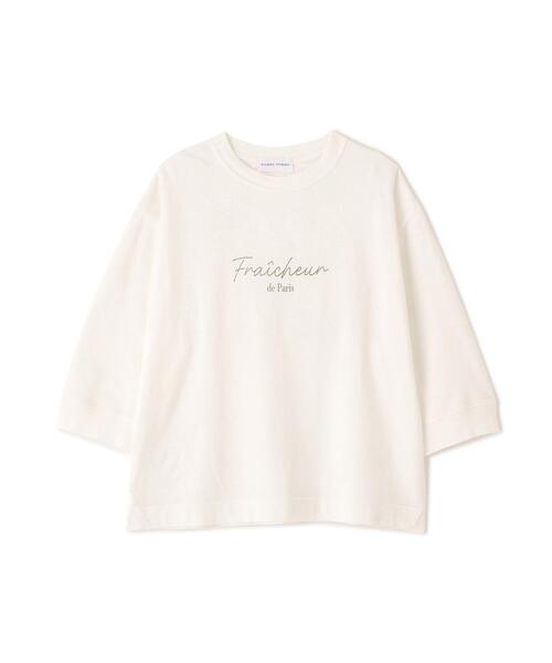 human woman(ヒューマンウーマン)の「◆ミニ裏毛ロゴトレーナー(Tシャツ/カットソー・レディース・ブルー/ホワイト/ホワイト系その他/ライトグリーン/グレー系その他・MEDIUM)」の19枚目の写真