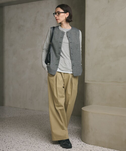 BEAUTY&YOUTH UNITED ARROWS（ビューティーアンドユースユナイテッドアローズ）の「ツイードライク バックペプラム ベスト（ベスト・レディース・その他1/ブラック・FREE）」の5枚目の写真