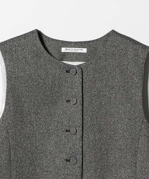 BEAUTY&YOUTH UNITED ARROWS（ビューティーアンドユースユナイテッドアローズ）の「ツイードライク バックペプラム ベスト（ベスト・レディース・その他1/ブラック・FREE）」の21枚目の写真