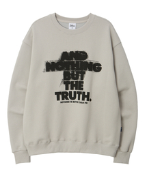 NOTHINGISBETTERTHANME（ナッシングイズベターザンミー）の「SCRATCH LETTERING SWEATSHIRT_waem grey（スウェット）」